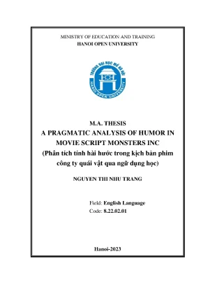 Phân Tích Tính Hài Hước Trong Kịch Bản Phim Công Ty Quái Vật