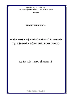 Hoàn thiện hệ thống kiểm soát nội bộ tại Tập đoàn Rồng 