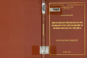 Nâng Cao Hiệu Quả Thẩm Định Dự Án Vay Vốn Tín Dụng Đầu