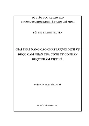 Giải Pháp Nâng Cao Chất Lượng Dịch Vụ Tại Công Ty Cổ