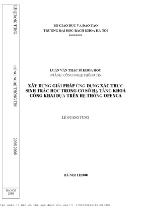 Giải Pháp Tích Hợp Hệ Thống An Ninh Sinh Trắc Học Vào