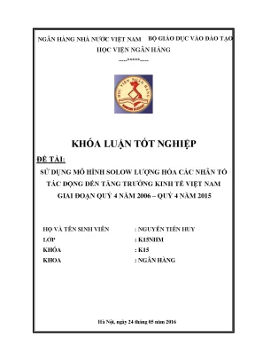 Mô Hình Solow và Tác Động Đến Tăng Trưởng Kinh Tế Việt