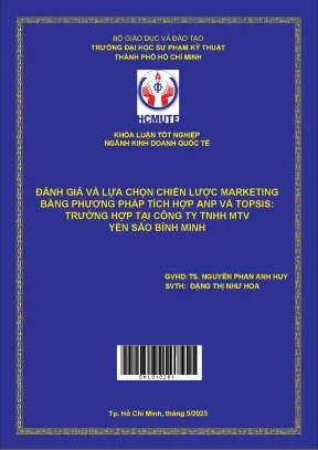Đánh Giá Chiến Lược Marketing Tại Công Ty TNHH MTV Yến