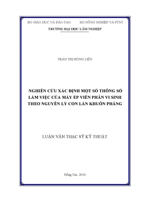 Nghiên Cứu Thiết Kế Máy Ép Viên Phân Vi Sinh Theo Nguyên