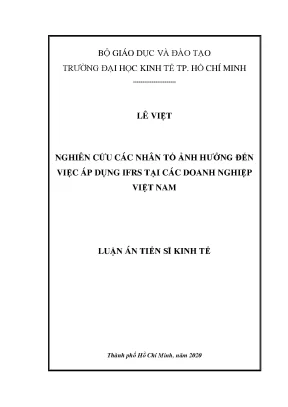 Nghiên Cứu Ảnh Hưởng Của Các Nhân Tố Đến Việc Áp Dụng
