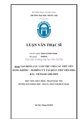 Tạo Động Lực Làm Việc Hiệu Quả Cho Tiếp Viên Hàng Không