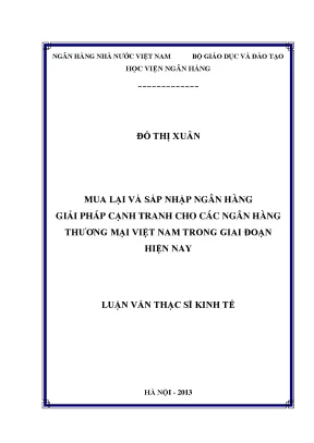 Giải Pháp Cạnh Tranh Qua Mua Lại và Sáp Nhập Ngân Hàng