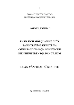 Phân Tích Mối Quan Hệ Giữa Tăng Trưởng Kinh Tế và Công