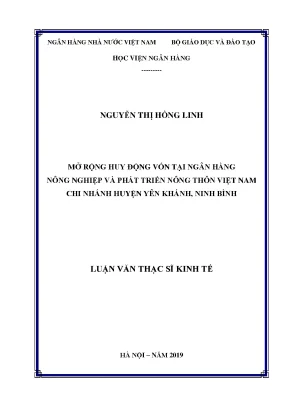 Mở Rộng Huy Động Vốn Tại Ngân Hàng Nông Nghiệp Việt Nam: