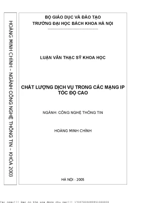 Nghiên Cứu Chất Lượng Dịch Vụ Trong Mạng IP Tốc Độ Cao