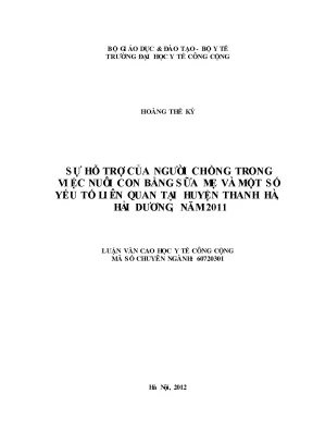 Sự Hỗ Trợ Của Người Chồng Trong Việc Nuôi Con Bằng Sữa