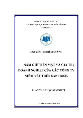Tác Động Của Nắm Giữ Tiền Mặt Đến Giá Trị Doanh Nghiệp