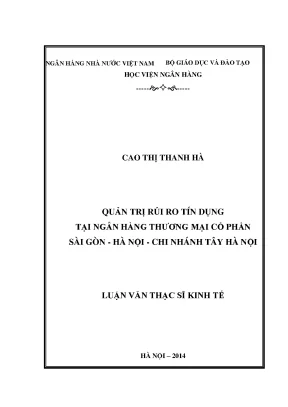 Quản Trị Rủi Ro Tín Dụng Tại Ngân Hàng Thương Mại Cổ