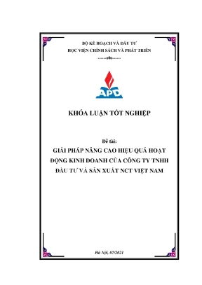 Giải Pháp Nâng Cao Hiệu Quả Kinh Doanh Cho Công Ty TNHH