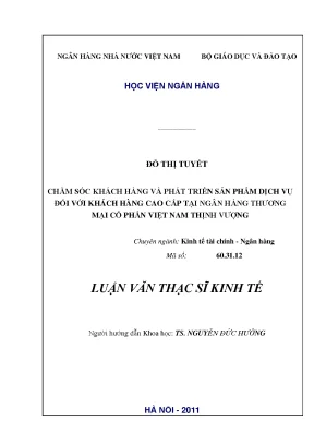 Chăm Sóc Khách Hàng Cao Cấp Tại Ngân Hàng Thương Mại Cổ