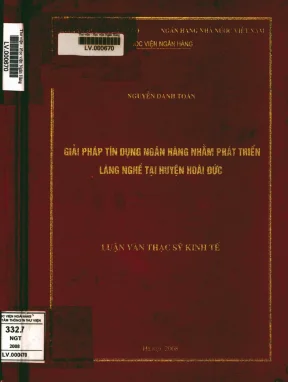 Giải Pháp Tín Dụng Ngân Hàng Phát Triển Làng Nghề Tại 