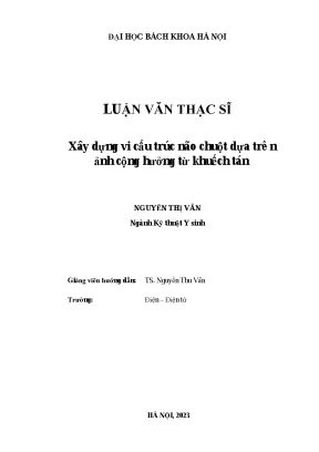 Nghiên cứu vi cấu trúc não chuột qua ảnh cộng hưởng từ 