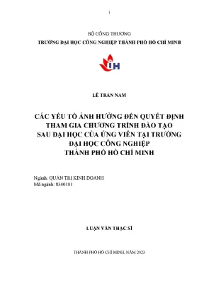 Các Yếu Tố Ảnh Hưởng Đến Quyết Định Tham Gia Chương