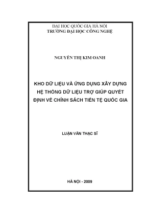 Xây Dựng Hệ Thống Dữ Liệu Trợ Giúp Quyết Định Chính Sách
