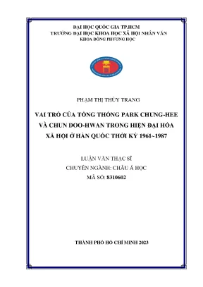 Vai Trò Của Tổng Thống Park Chung-Hee Và Chun Doo-Hwan 