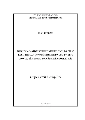 Đánh Giá Cảnh Quan Nông Nghiệp Vùng Tứ Giác Long Xuyên 