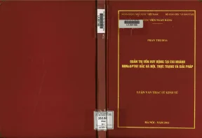 Quản Trị Vốn Huy Động Tại Chi Nhánh Ngân Hàng No&PTNT