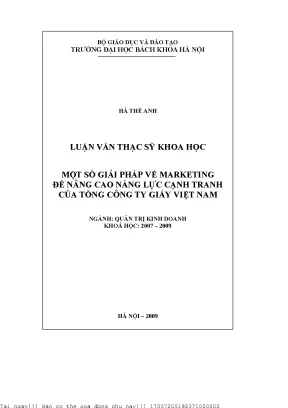 Giải Pháp Marketing Nâng Cao Năng Lực Cạnh Tranh Tổng