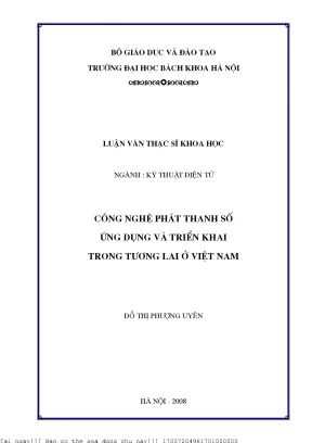 Công Nghệ Phát Thanh Số: Ứng Dụng và Triển Khai Tại Việt Nam