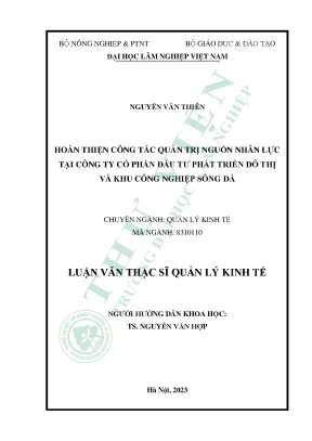 Giải Pháp Hoàn Thiện Quản Trị Nguồn Nhân Lực Tại Công Ty