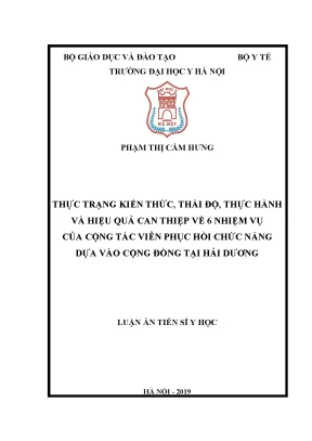 Nghiên Cứu Thực Trạng Kiến Thức và Thái Độ của Cộng Tác 