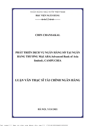 Phát Triển Dịch Vụ Ngân Hàng Số Tại Ngân Hàng Thương Mại