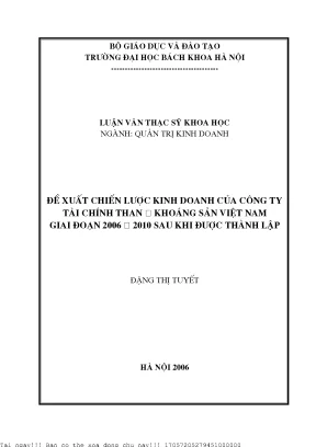 Chiến Lược Kinh Doanh Của Công Ty Tài Chính Than -