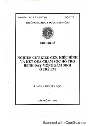 Nghiên Cứu Bệnh Dày Móng Bẩm Sinh: Tình Hình và Kết Quả 