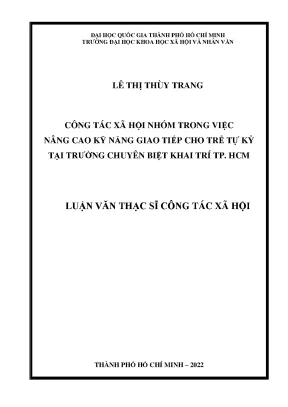 Nâng Cao Kỹ Năng Giao Tiếp Cho Trẻ Tự Kỷ Tại Trường
