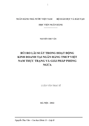 Giải Pháp Phòng Ngừa Rủi Ro Lãi Suất Tại Ngân Hàng 