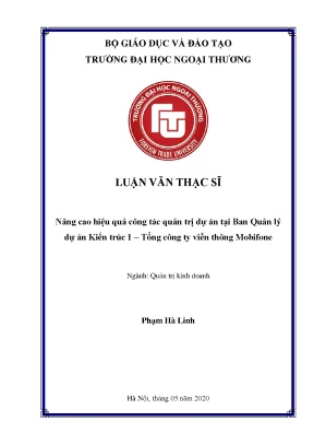 Nâng Cao Hiệu Quả Quản Trị Dự Án Tại Mobifone