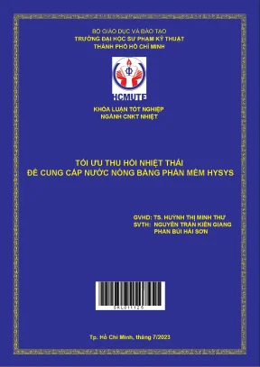 Tối Ưu Thu Hồi Nhiệt Thải Để Cung Cấp Nước Nóng Bằng 