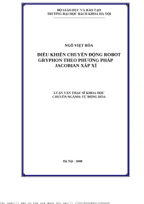 Điều Khiển Robot Gryphon Bằng Phương Pháp Jacobian