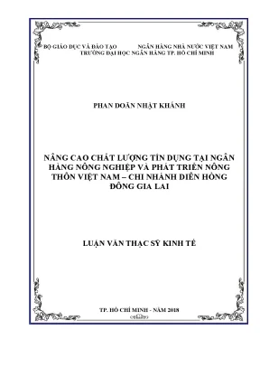 Nâng Cao Chất Lượng Tín Dụng Tại Ngân Hàng Nông Nghiệp