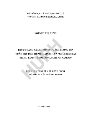 Nghiên Cứu Về Tuân Thủ Điều Trị Methadone Tại Trung Tâm