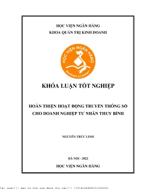 Hoàn thiện hoạt động truyền thông số cho Doanh nghiệp tư