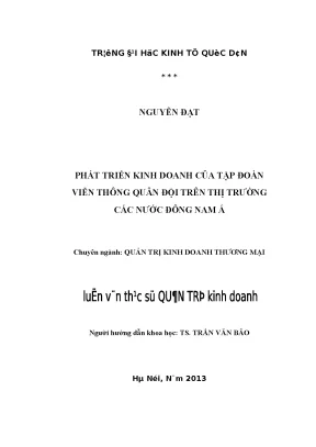 Phát Triển Kinh Doanh Dịch Vụ Viễn Thông Di Động Tại