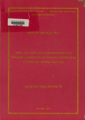 Nâng cao năng lực cạnh tranh dịch vụ tín dụng cá nhân
