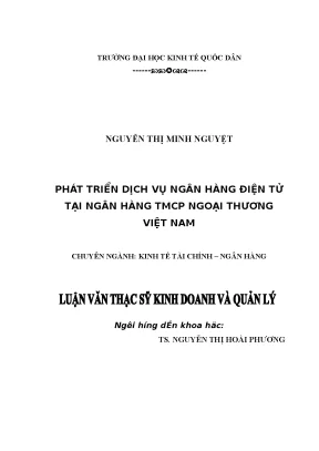 Phát Triển Dịch Vụ Ngân Hàng Điện Tử Tại Vietcombank