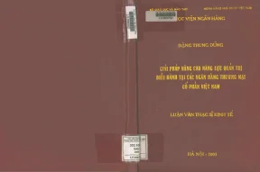 Giải Pháp Nâng Cao Năng Lực Quản Trị Điều Hành Tại Ngân