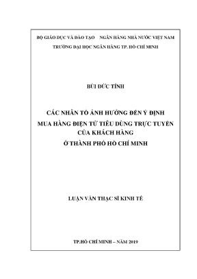 Những Nhân Tố Ảnh Hưởng Đến Ý Định Mua Hàng Điện Tử Trực