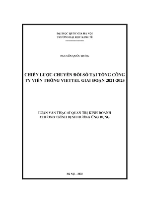 Chiến Lược Chuyển Đổi Số Tại Viettel Giai Đoạn 2021-2025