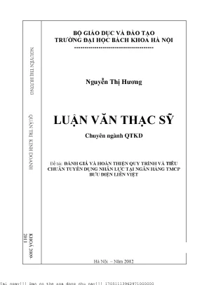 Đánh Giá và Cải Thiện Quy Trình Tuyển Dụng Nhân Lực Tại