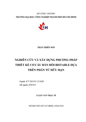 Nghiên Cứu Phương Pháp Thiết Kế Cơ Cấu Đàn Hồi Bistable