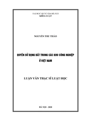 Quyền Sử Dụng Đất Trong Các Khu Công Nghiệp Ở Việt Nam: